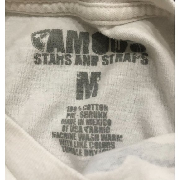Famous Stars And Straps Mens Medium White Tee T Shirt - Picture 2 of 4